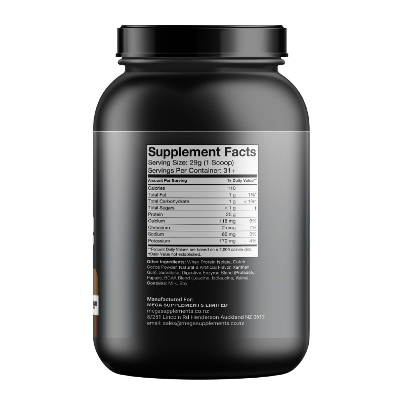 Pure Chocolate Whey Isolate 2lb - 31 Servings